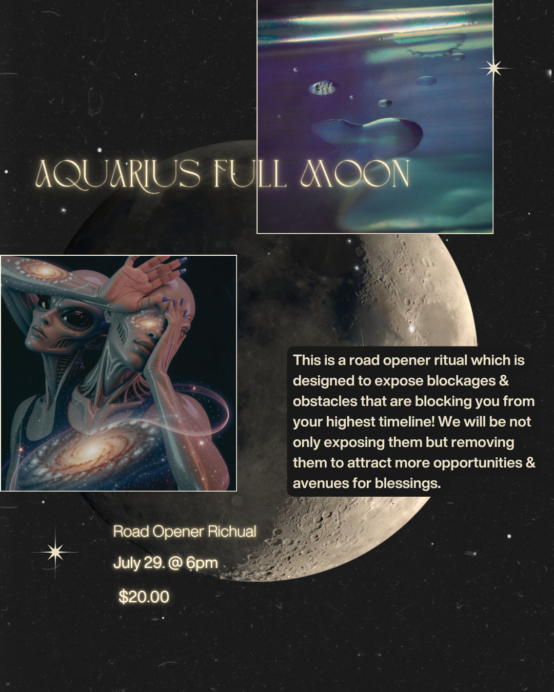 Full Moon in Aquarius Richual 🌠